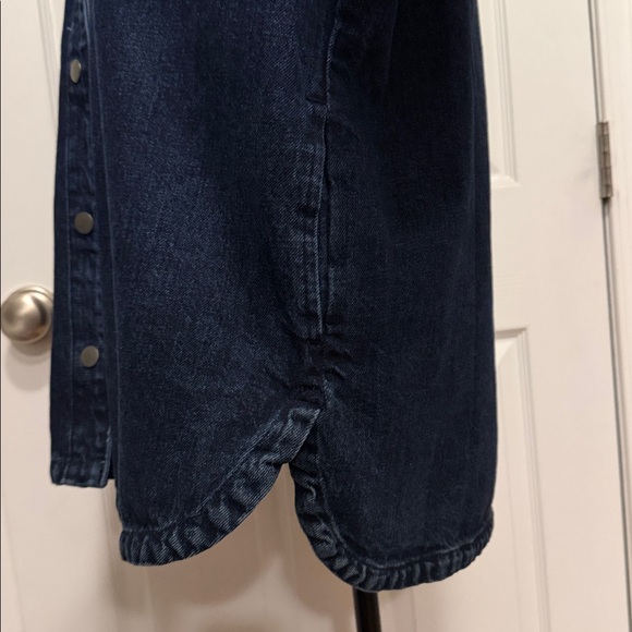 Women’s ON DARK DENIM SHACKET MEDIUM TALL NWT - Picture 5 of 8
